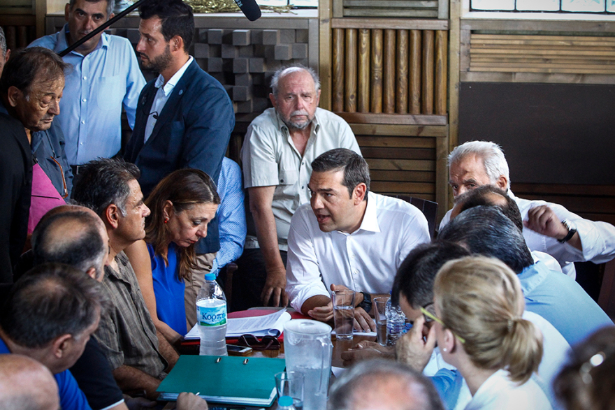 Ο Τσίπρας πήγε στο Μάτι 42 μέρες μετά την τραγωδία για να ακούσει...