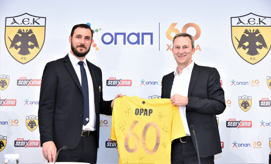 ΟΠΑΠ και ΠΑΕ ΑΕΚ μαζί για την περίοδο 2018-2019