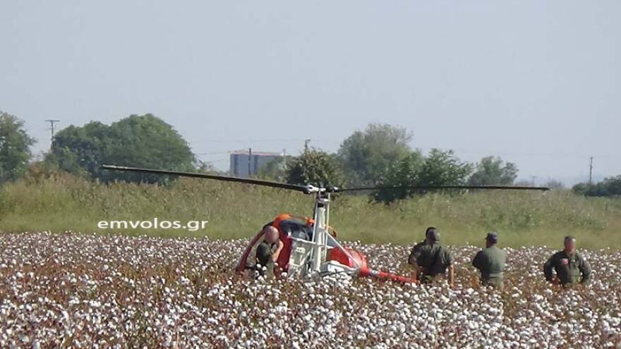Αναγκαστική προσγείωση στρατιωτικού ελικοπτέρου στην Ημαθία