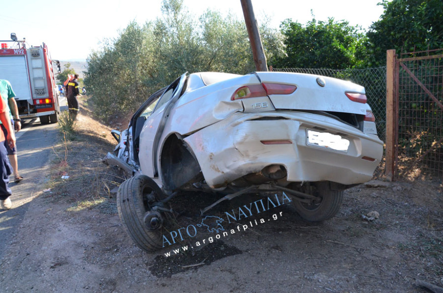 Σοβαρό τροχαίο με δύο τραυματίες στους Μύλους Άργους