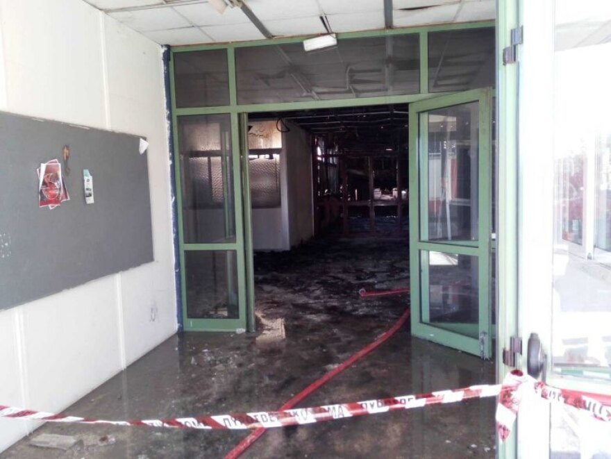 Φωτογραφίες: Η επόμενη μέρα στο Πανεπιστήμιο Κρήτης που μετρά πληγές από τη φωτιά