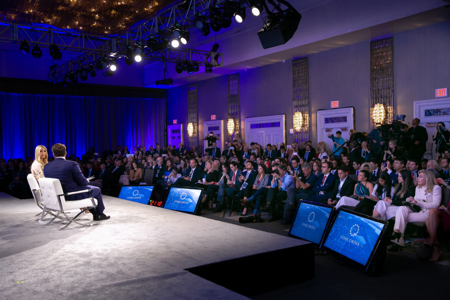 Η Μαριάννα Β. Βαρδινογιάννη στο Concordia Summit 