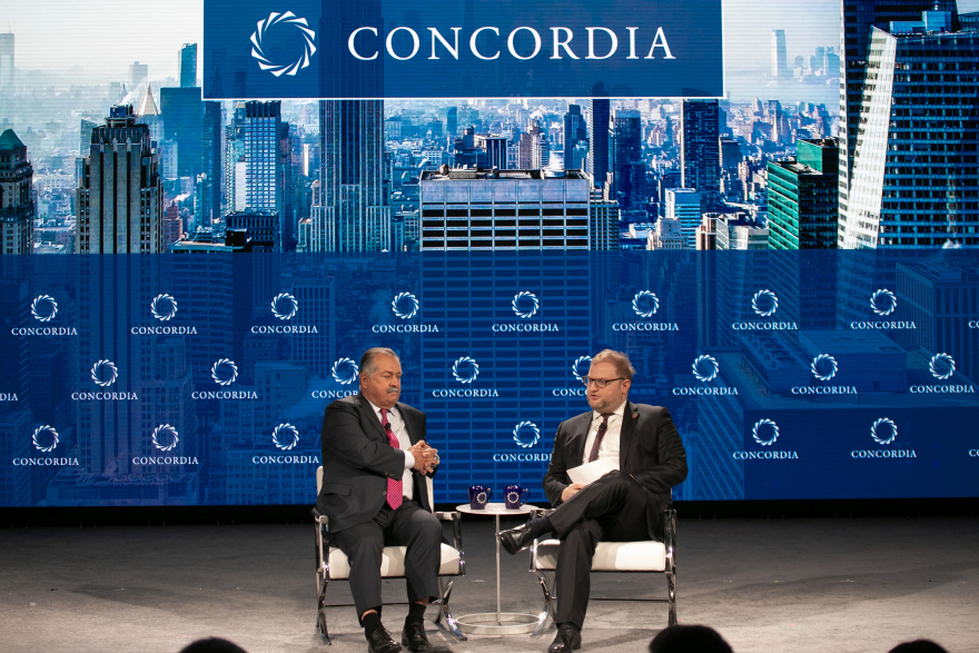 Η Μαριάννα Β. Βαρδινογιάννη στο Concordia Summit 