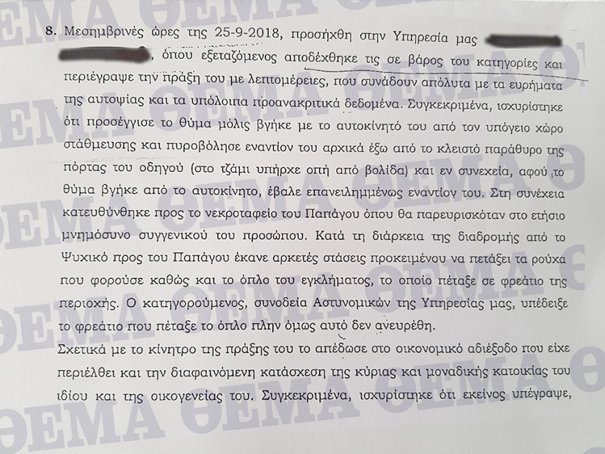 Όλη η απολογία  του δολοφόνου του φαρμακοποιού: Οι λευκές επιταγές, οι τόκοι και ο «τρίτος άνθρωπος»