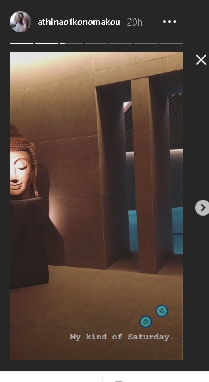 Η Αθηνά Οικονομάκου χαλαρώνει σε spa μια βδομάδα πριν το γάμο της 