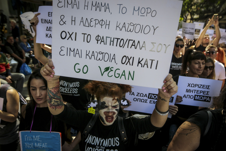 Πορεία διαμαρτυρίας για τα δικαιώματα των ζώων: «Τα ζώα δεν είναι ιδιοκτησία μας»