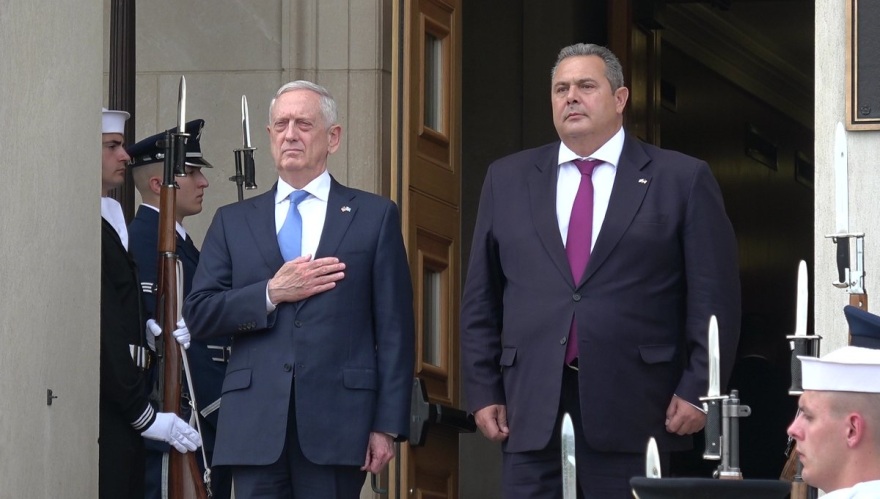 Τζέιμς Μάτις: Σταθερός και εξαιρετικός σύμμαχος η Ελλάδα