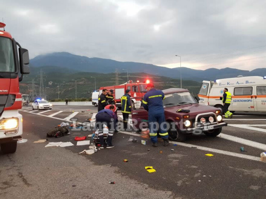 Λαμία: Απίστευτο τροχαίο με έναν νεκρό και δυο τραυματίες