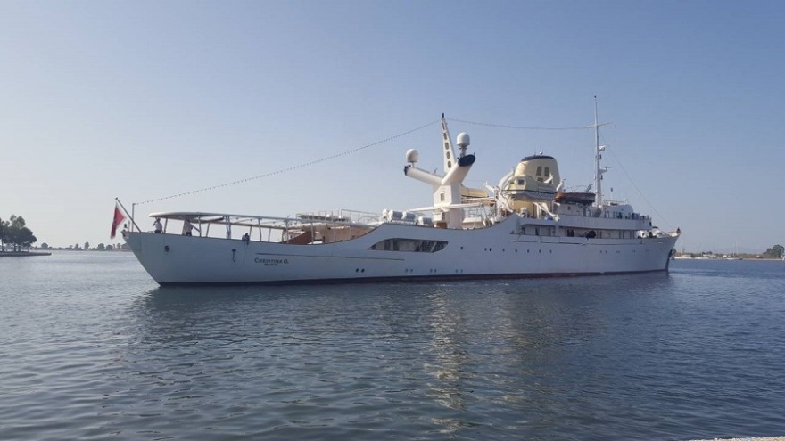 Η θρυλική θαλαμηγός του Ωνάση «Χριστίνα» θα «ξεχειμωνιάσει» στο Μεσολόγγι 