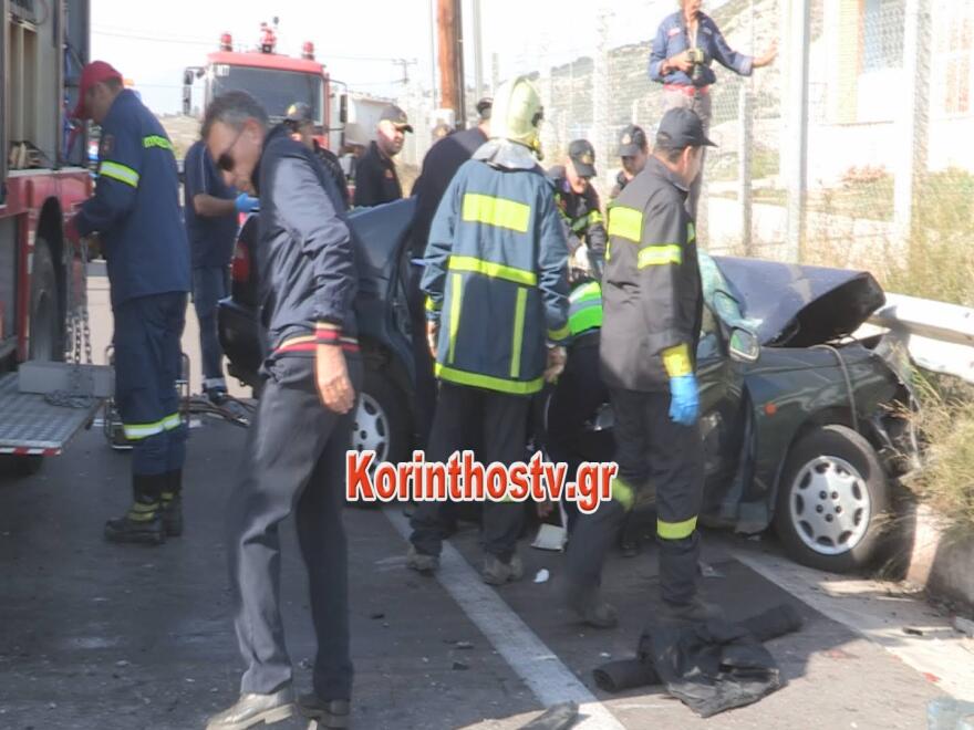 Φρικτό τροχαίο με δύο νεκρούς στην παλαιά εθνική οδό Αθηνών - Κορίνθου