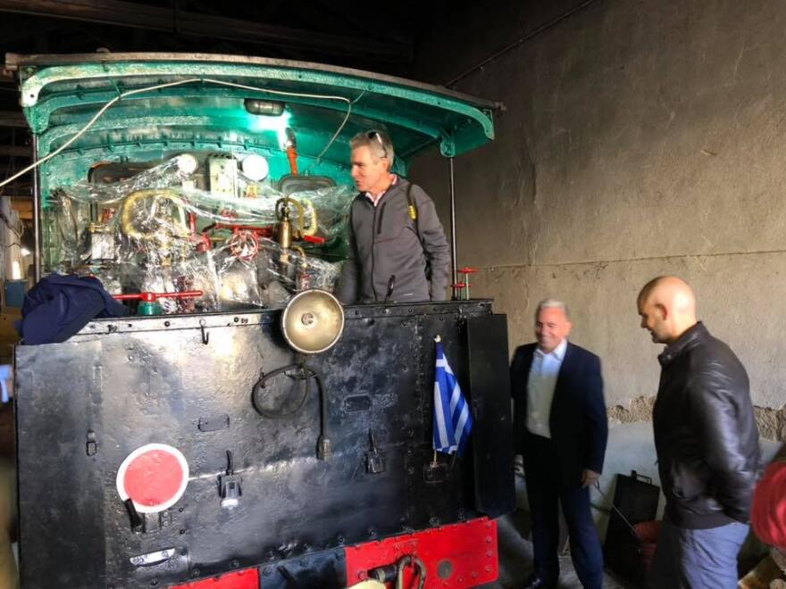 Φωτογραφίες: Με τον οδοντωτό στα Καλάβρυτα ο Τζέφρι Πάιατ