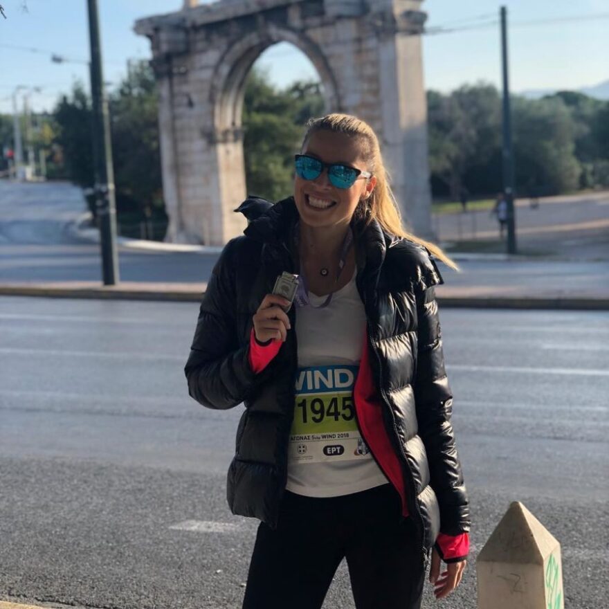 Λέων Πατίτσας- Μαριέττα Χρουσαλά: Έτρεξαν μαζί στον 36ο Μαραθώνιο της Αθήνας