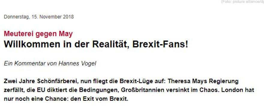 Ξένα ΜΜΕ για Brexit: «Σεισμός» στη Βρετανία - «H Μέι στην άκρη του γκρεμού»