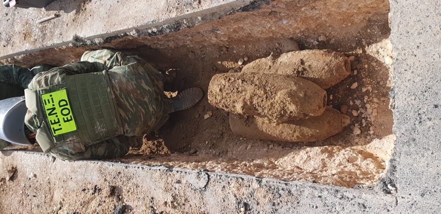 Ναρκαλιευτές του στρατού εξουδετέρωσαν εννέα βόμβες στο Ίλιον