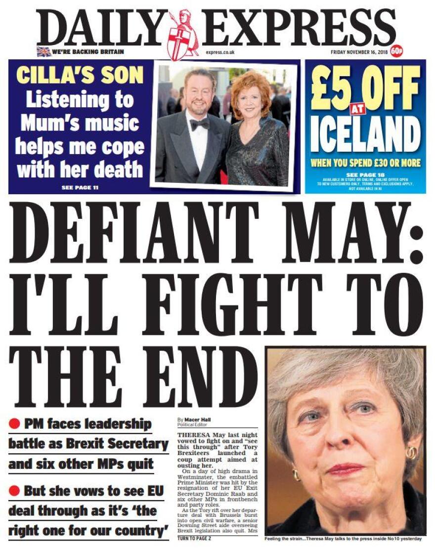 Ο «εμφύλιος» στους Τόρηδες και ο μοναχικός αγώνας της Μέι κύριο θέμα στα βρετανικά πρωτοσέλιδα