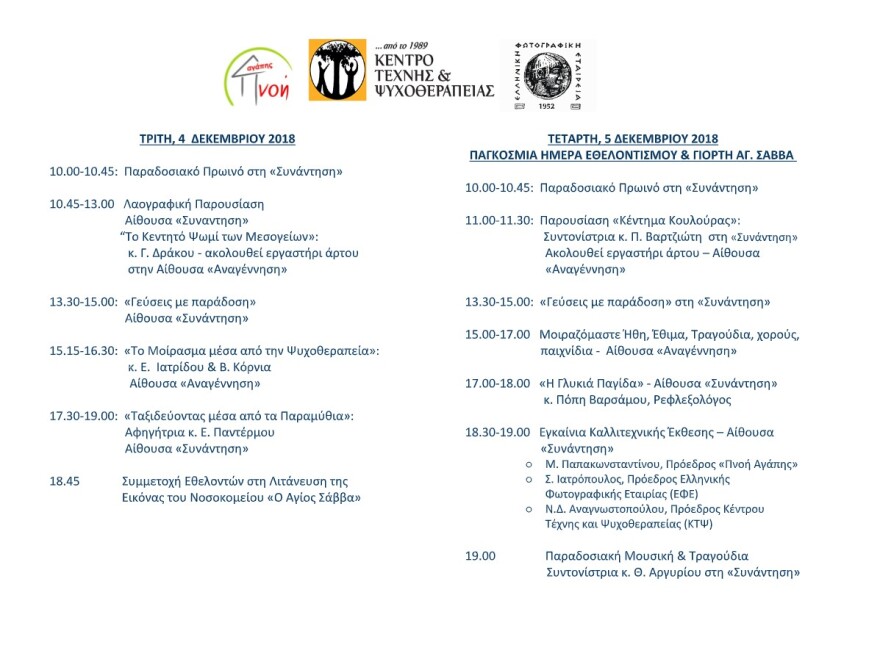 Η «Πνοή Αγάπης» γιορτάζει την παγκόσμια ημέρα εθελοντισμού 