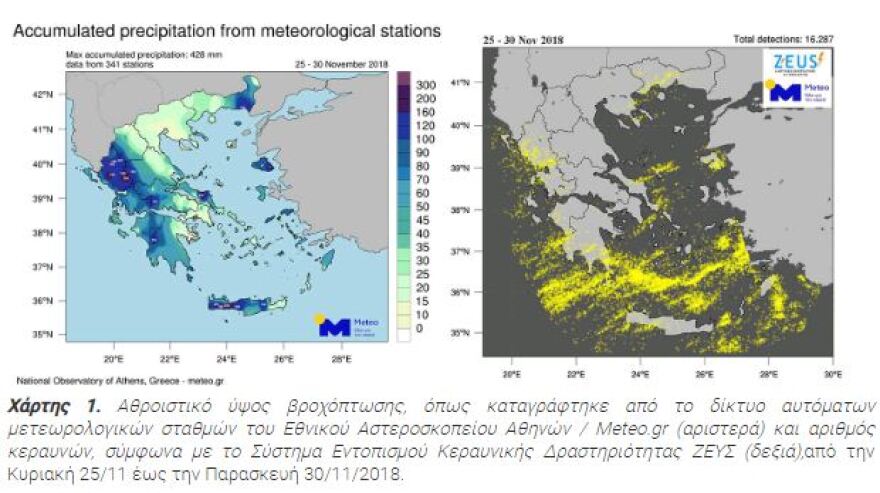 Πηνελόπη: Σε έξι ημέρες έπεσαν 16.200 κεραυνοί!