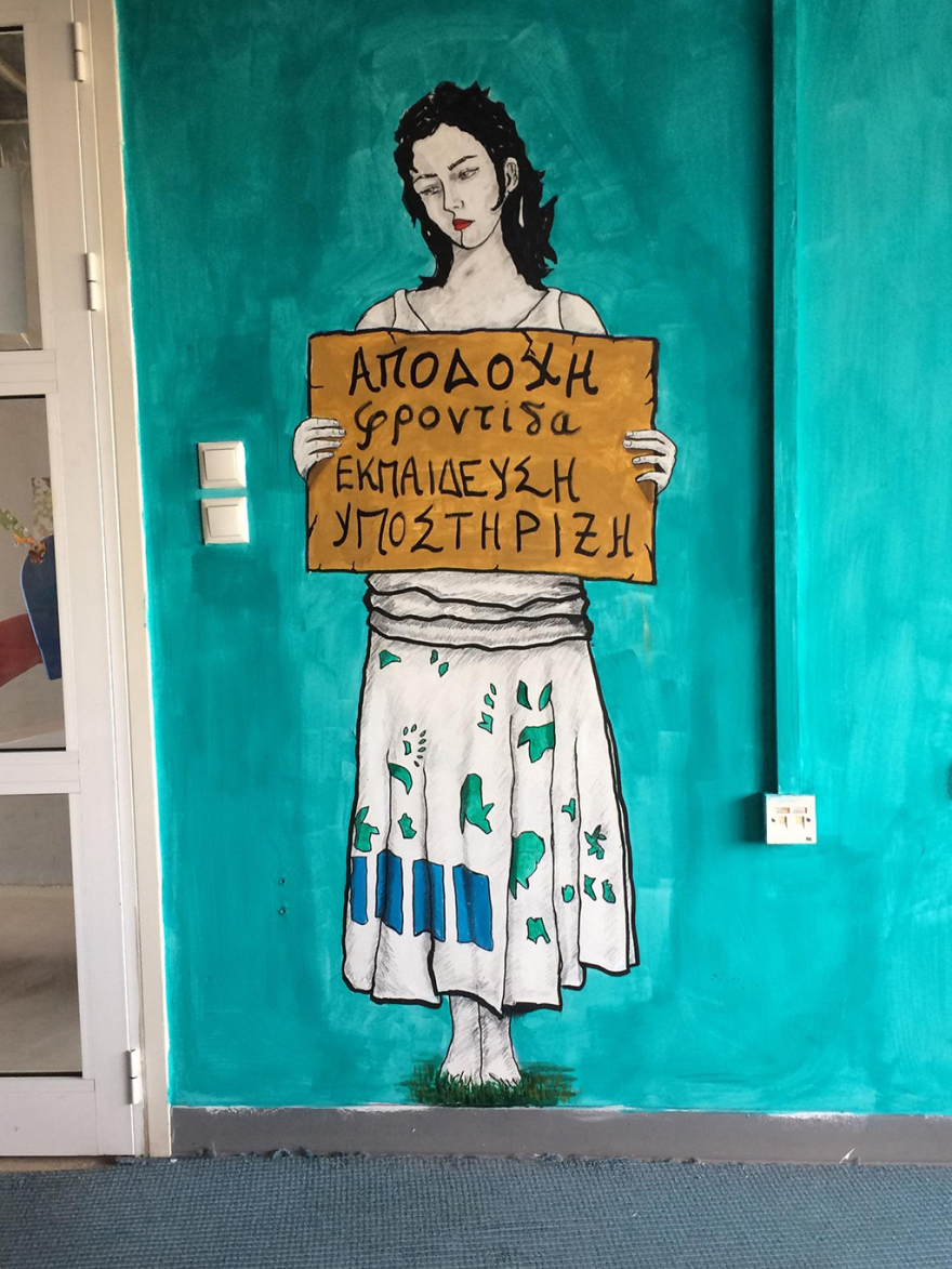 Ο street artist Bleeps.gr δίνει ζωή στο εγκαταλελειμμένο αεροδρόμιο του Ελληνικού