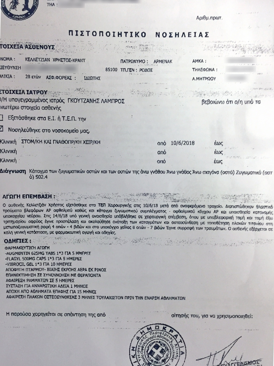 Έγκλημα στη Ρόδο: Ο 21χρονος είχε «ισοπεδώσει» το καλοκαίρι με τη μηχανή του πρωταθλητή της πάλης 