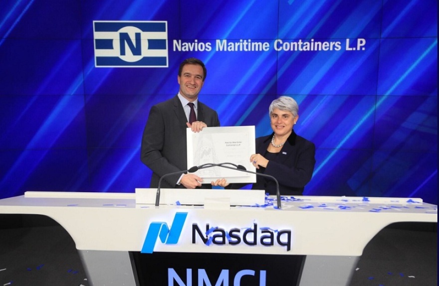 Η Navios Maritime Containers L.P. χτύπησε το καμπανάκι λήξης της συνεδρίασης του Nasdaq