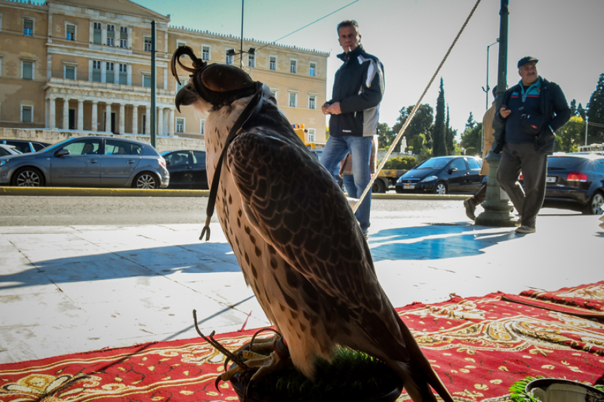 Φωτογραφίες: Η έρημος του Κατάρ «μετακόμισε» στο Σύνταγμα