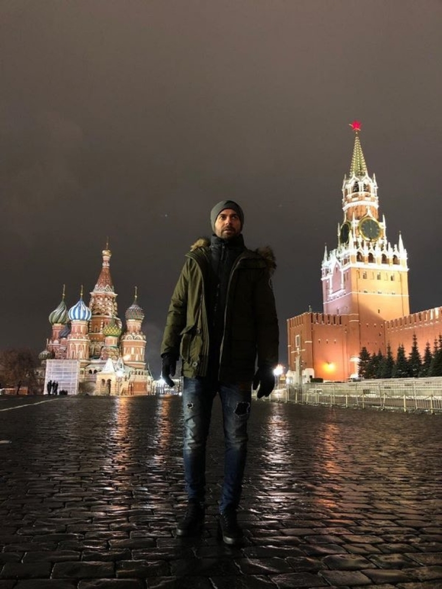 Ηλίας Βρεττός: Στιγμές χαλάρωσης στη Μόσχα