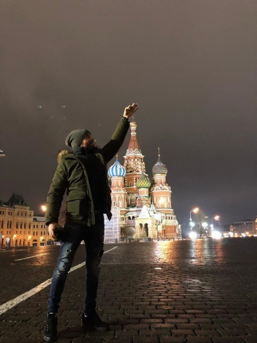 Ηλίας Βρεττός: Στιγμές χαλάρωσης στη Μόσχα