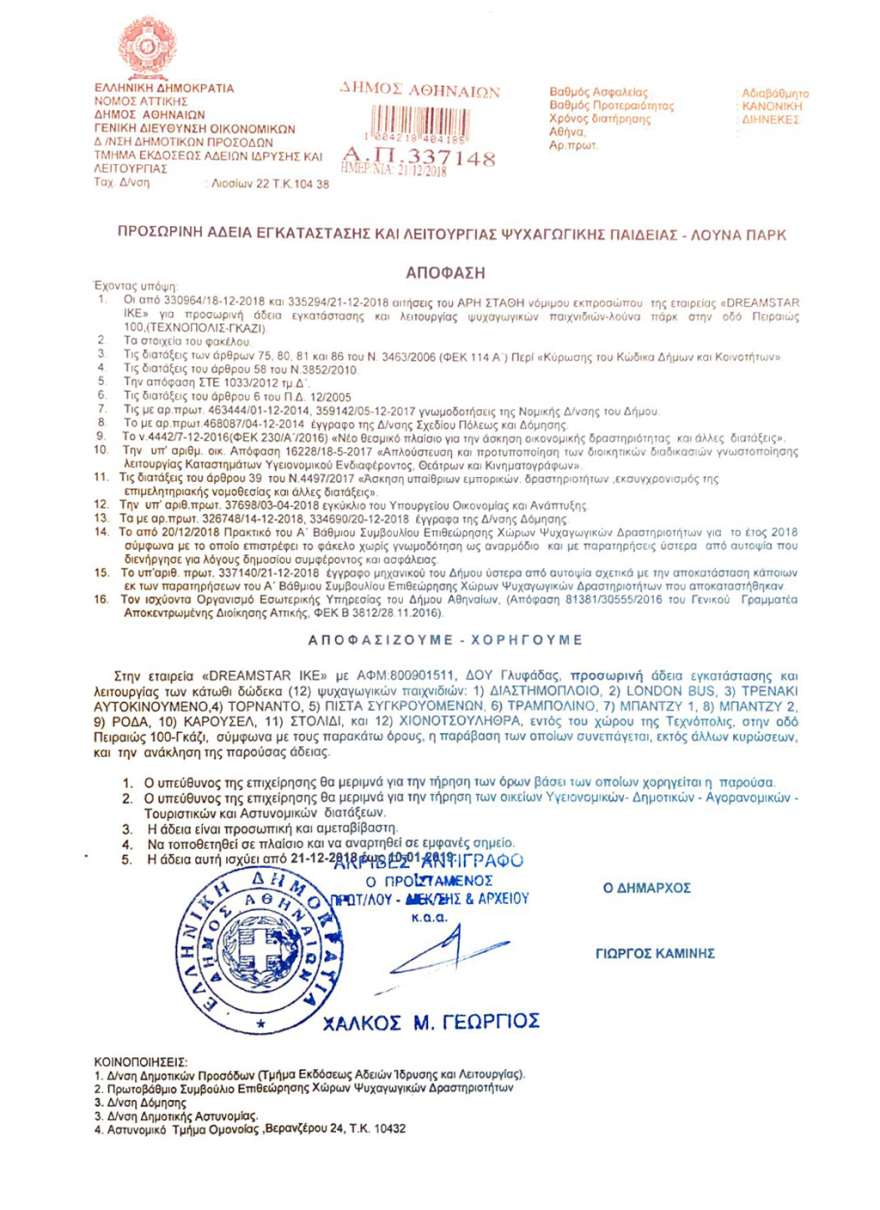 «Επέλαση των Ξωτικών»: Απολύτως ασφαλής ο χώρος - Συνεχείς οι έλεγχοι