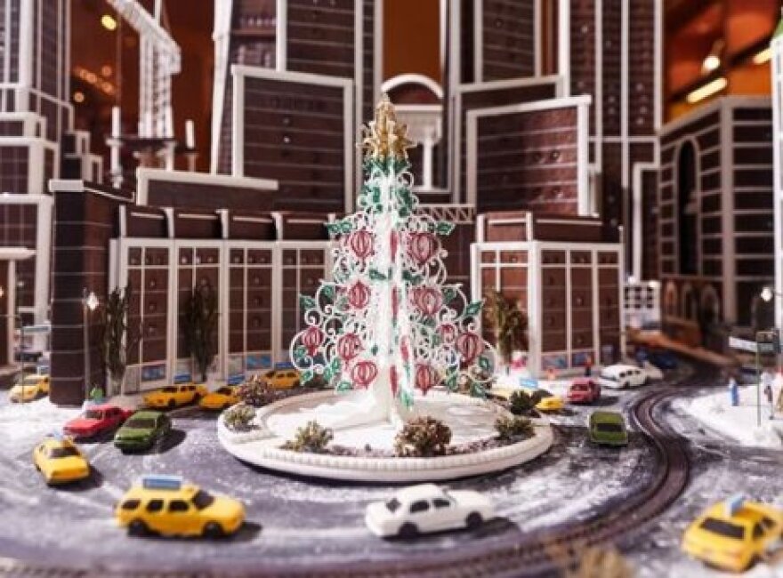 H χριστουγεννιάτικη Νέα Υόρκη τρώγεται και είναι φτιαγμένη από μπισκότο