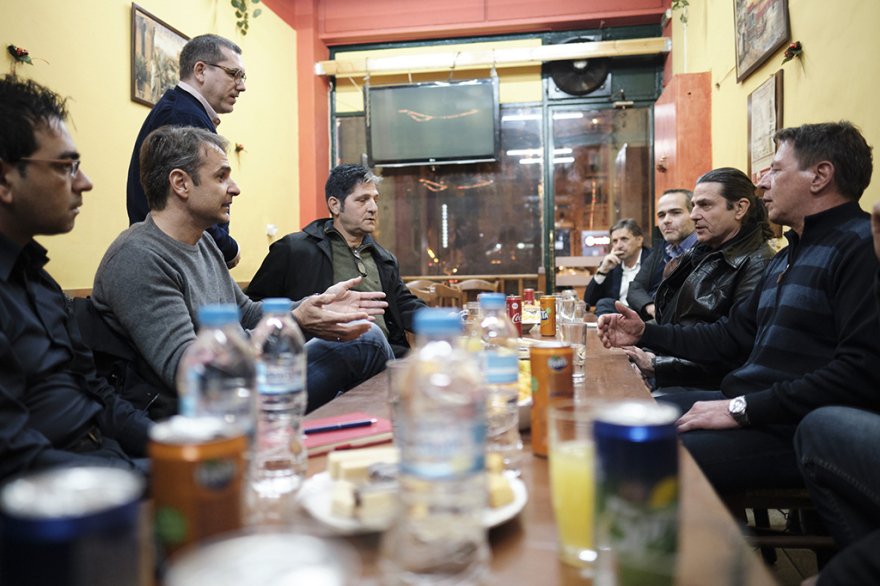 Με πρώην χρήστες ναρκωτικών συναντήθηκε ο Κυριάκος Μητσοτάκης