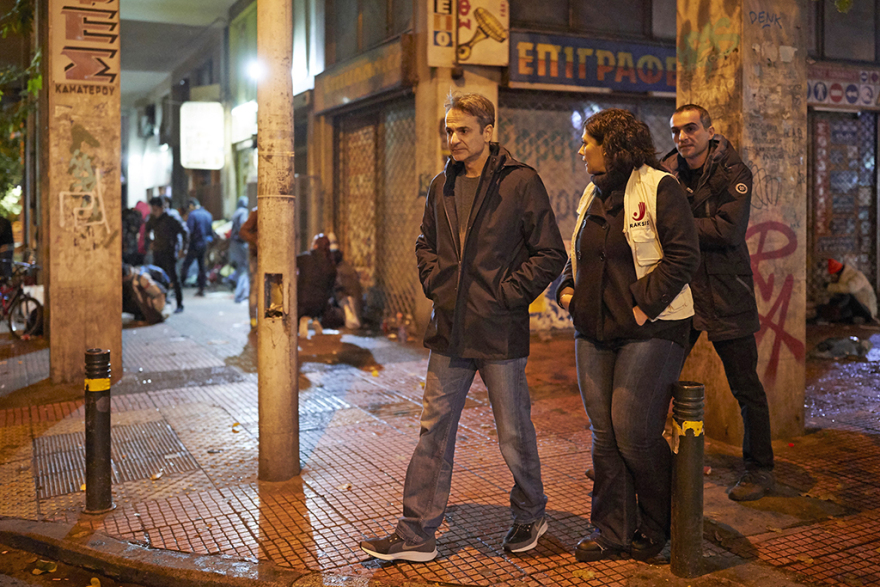 Με πρώην χρήστες ναρκωτικών συναντήθηκε ο Κυριάκος Μητσοτάκης