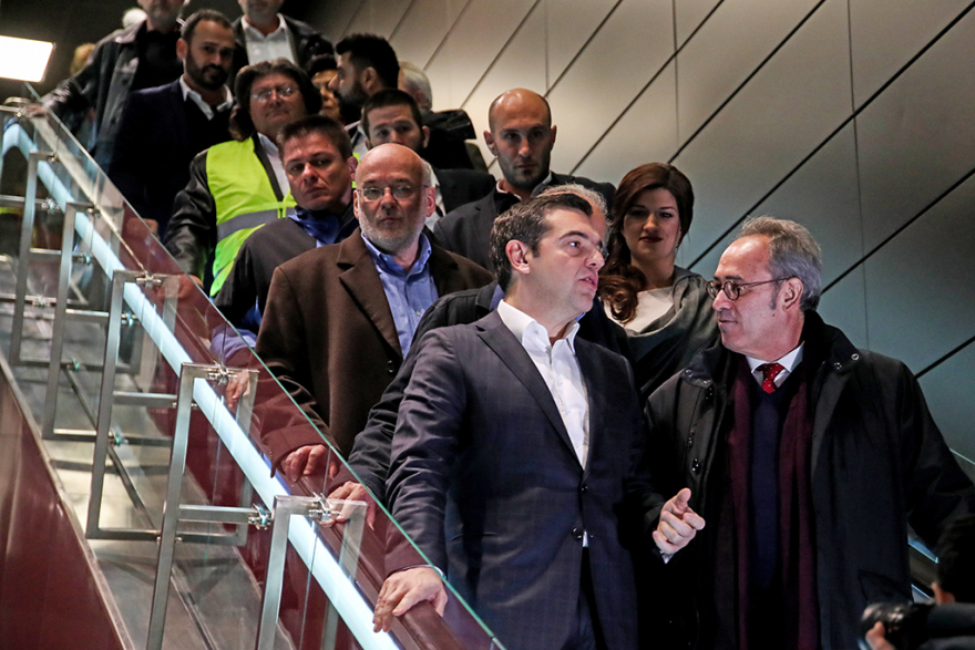 Παγκόσμια πρωτοτυπία: Mετρό χωρίς συρμούς εγκαινίασε ο Τσίπρας στη Θεσσαλονίκη