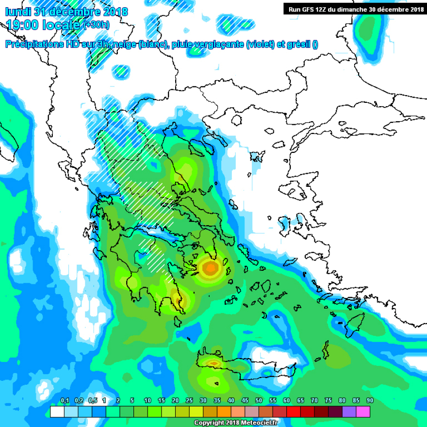Με καταιγίδες στην Αττική θα μπει το 2019 - Πού θα χιονίζει την Πρωτοχρονιά