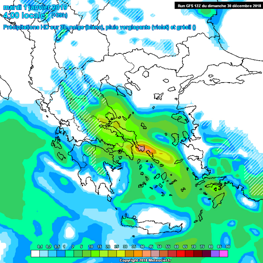 Με καταιγίδες στην Αττική θα μπει το 2019 - Πού θα χιονίζει την Πρωτοχρονιά