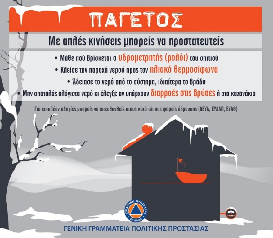 Γ.Γ. Πολιτικής Προστασίας: Πώς να προστατευτείτε από το νέο κύμα κακοκαιρίας