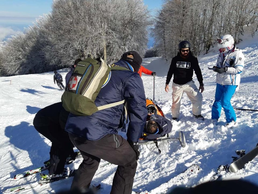 Δύο τραυματίες στο Χιονοδρομικό Κέντρο Πηλίου