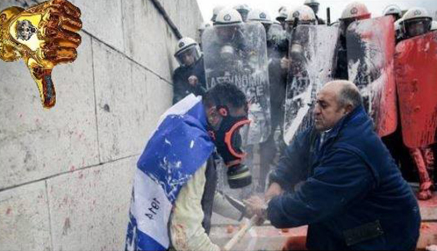 Ο... «Αφρικανός» με τη σημαία της Βόρειας Ηπείρου στο Σύνταγμα 