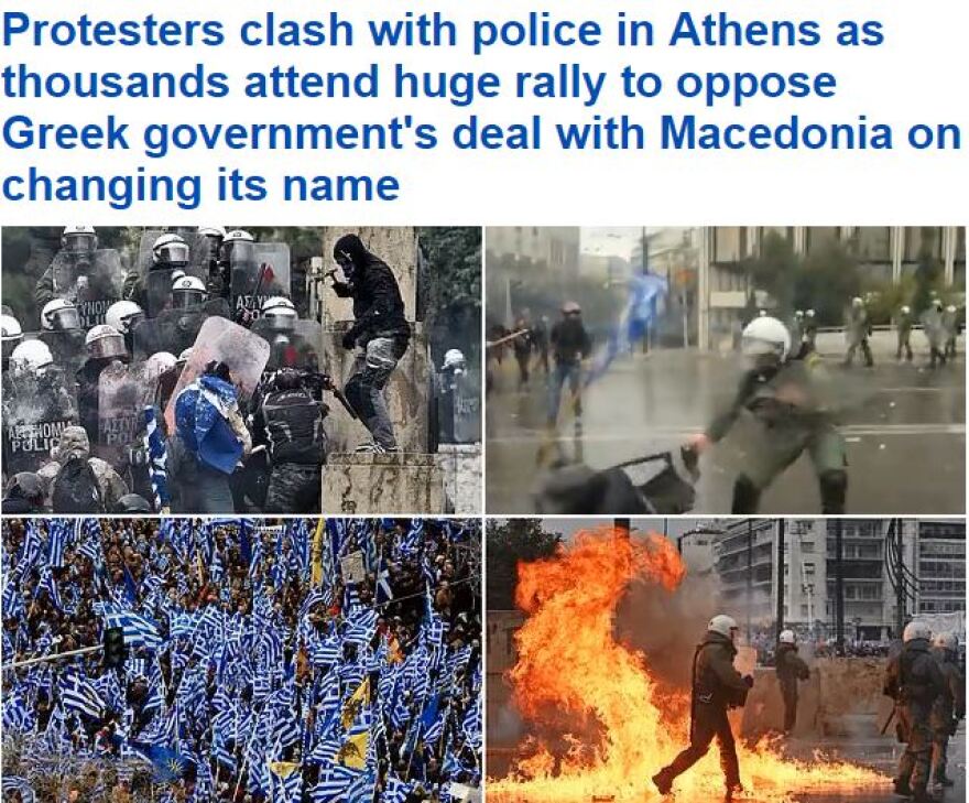Διεθνή ΜΜΕ: Λαϊκή οργή για τη Συμφωνία των Πρεσπών, πολιτική καταιγίδα για τον Τσίπρα
