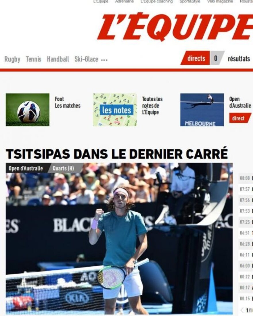  Στέφανος Τσιτσιπάς: Ο ξένος Τύπος «υποκλίνεται» στον Έλληνα θεό του τένις