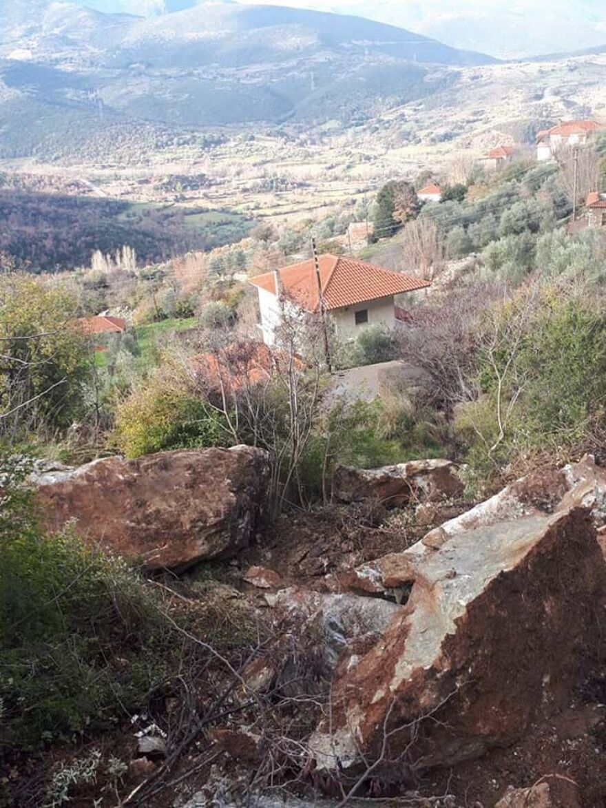 Ηλεία: Κατολίσθηση στην Ανδρίτσαινα - Εκκενώθηκαν σπίτια 