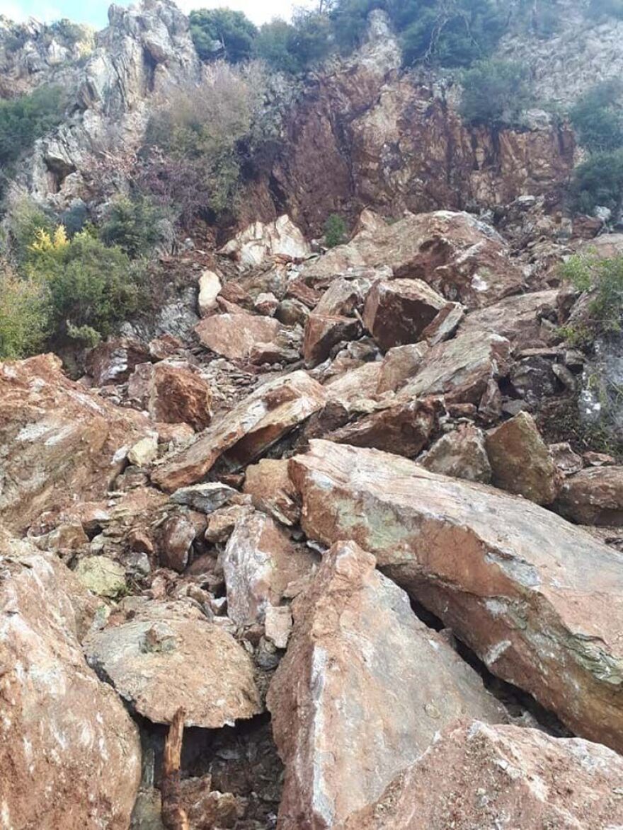 Ηλεία: Κατολίσθηση στην Ανδρίτσαινα - Εκκενώθηκαν σπίτια 