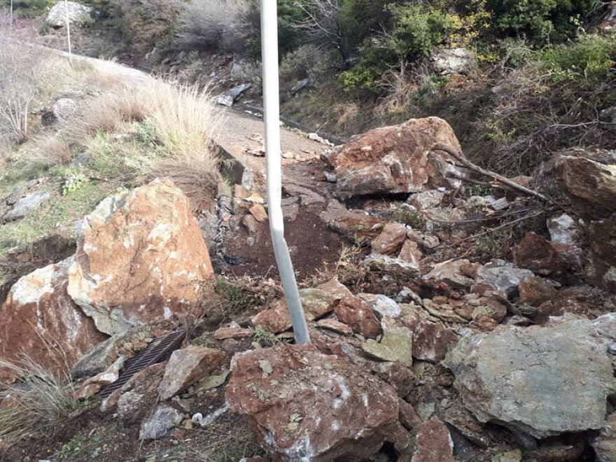 Ηλεία: Κατολίσθηση στην Ανδρίτσαινα - Εκκενώθηκαν σπίτια 