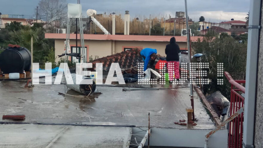 Ηλεία: Ανεμοστρόβιλος σάρωσε στο πέρασμά του το χωριό Σαβάλια