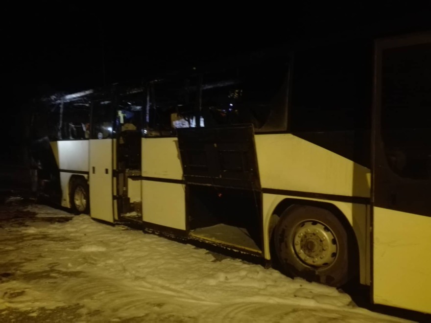 Κοζάνη: Λεωφορείο τυλίχθηκε στις φλόγες εν κινήσει 