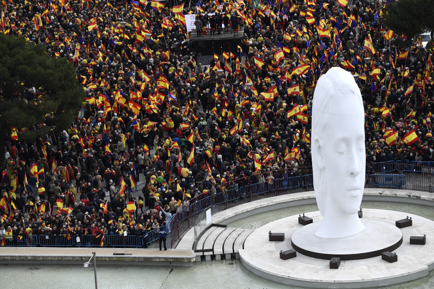 Αντικυβερνητική διαδήλωση για την Καταλονία