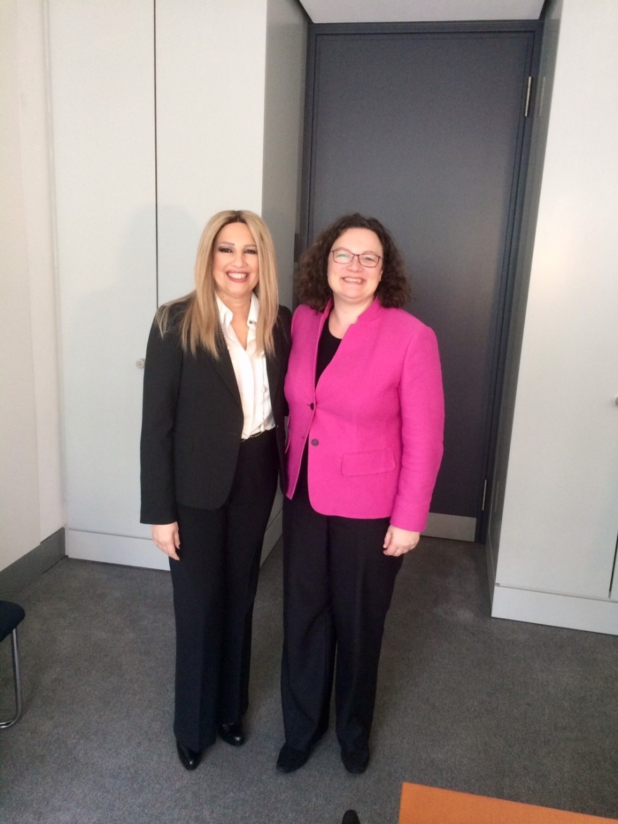 Γεννηματά: Η Ευρώπη χρειάζεται προοδευτικές λύσεις απέναντι στη λιτότητα