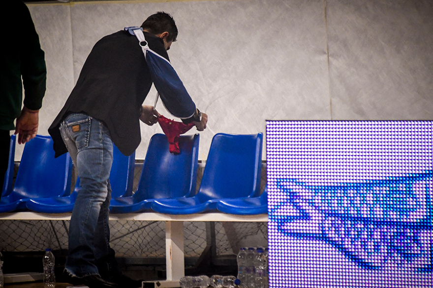 Συγγνώμη Γιαννακόπουλου για το στρινγκ στον πάγκο του Ολυμπιακού: «Ήταν μια λανθασμένη κίνηση»