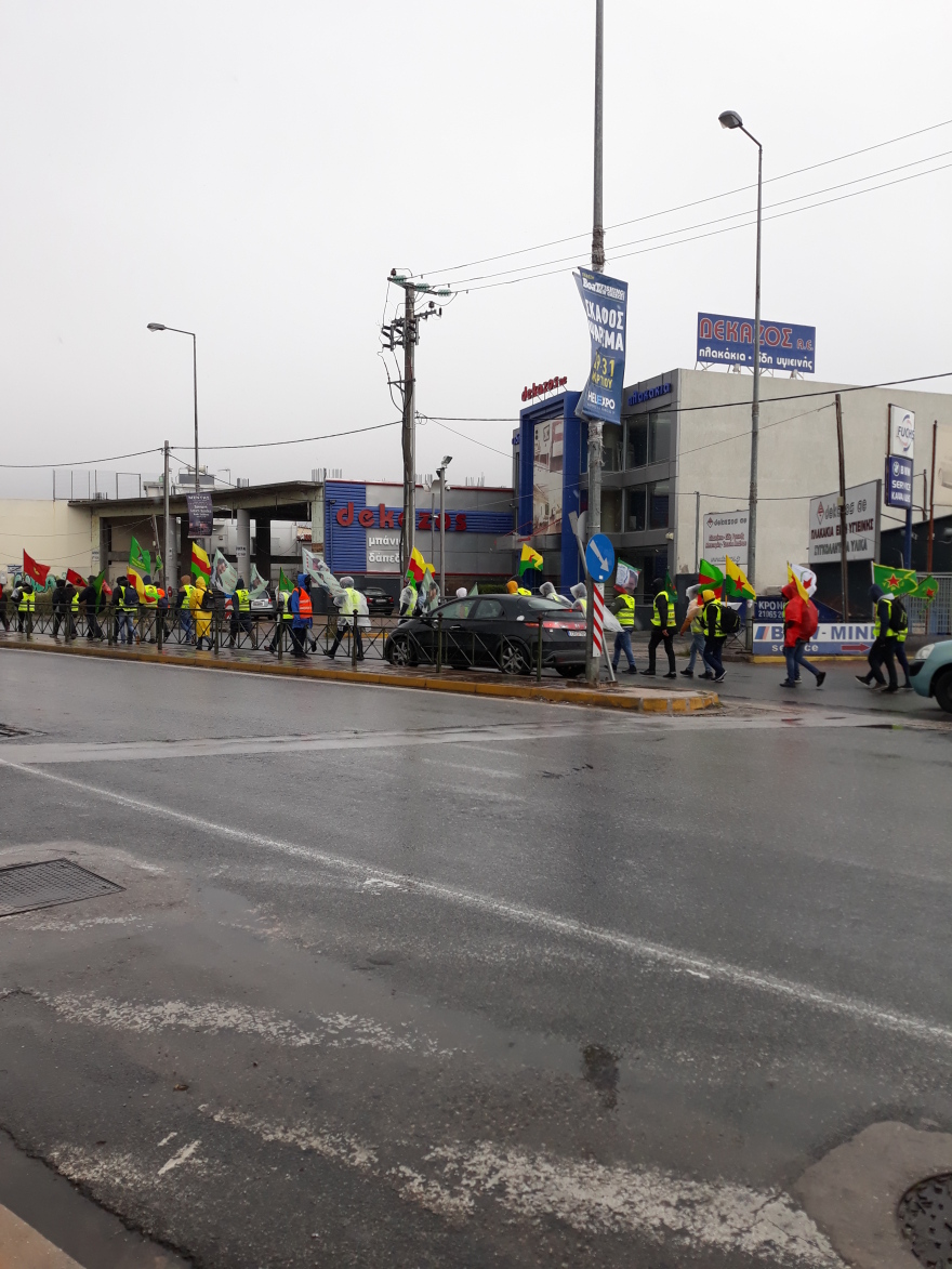 Τριήμερη πορεία των Κούρδων της Αθήνας για τον Οτσαλάν