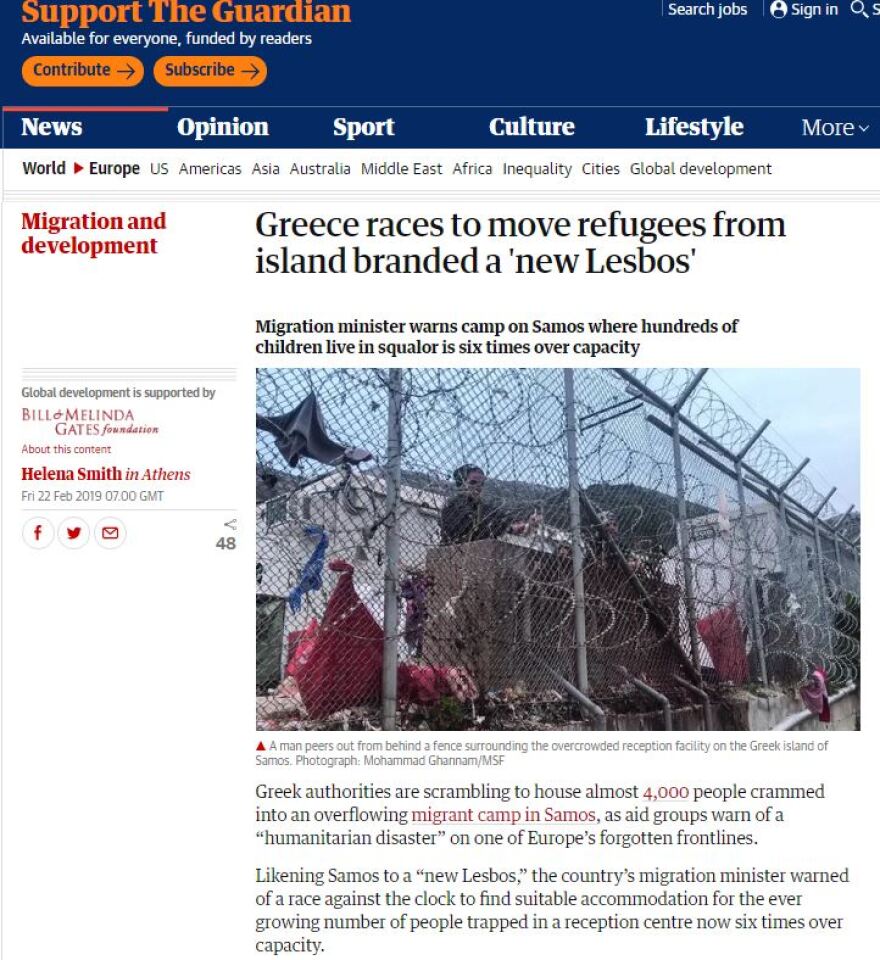Ομολογία Βίτσα στον Guardian: Οι δουλέμποροι είναι πάντα ένα βήμα μπροστά μας