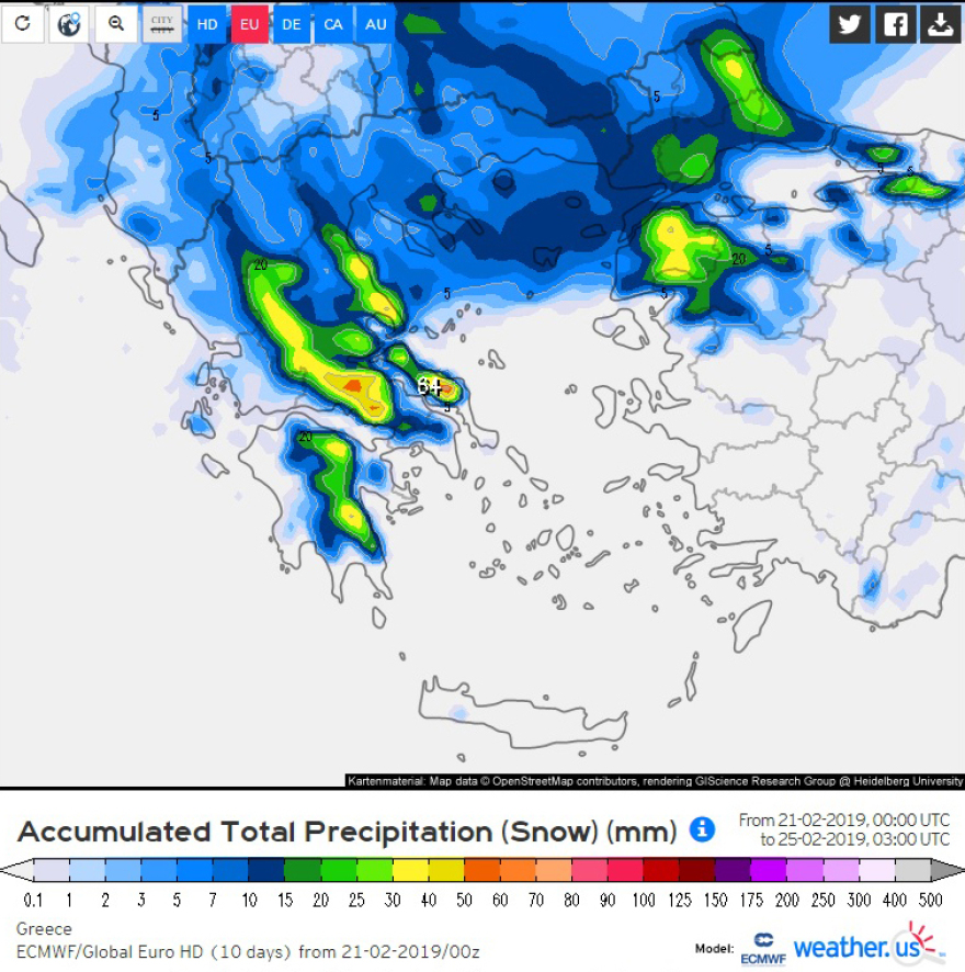 Καιρός: Η Ωκεανίς παίζει «κρυφτό» με τους μετεωρολόγους - Πού θα «χτυπήσει» ο χιονιάς
